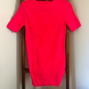 Zara Vibrant Pink Short Sleeve Dress size S